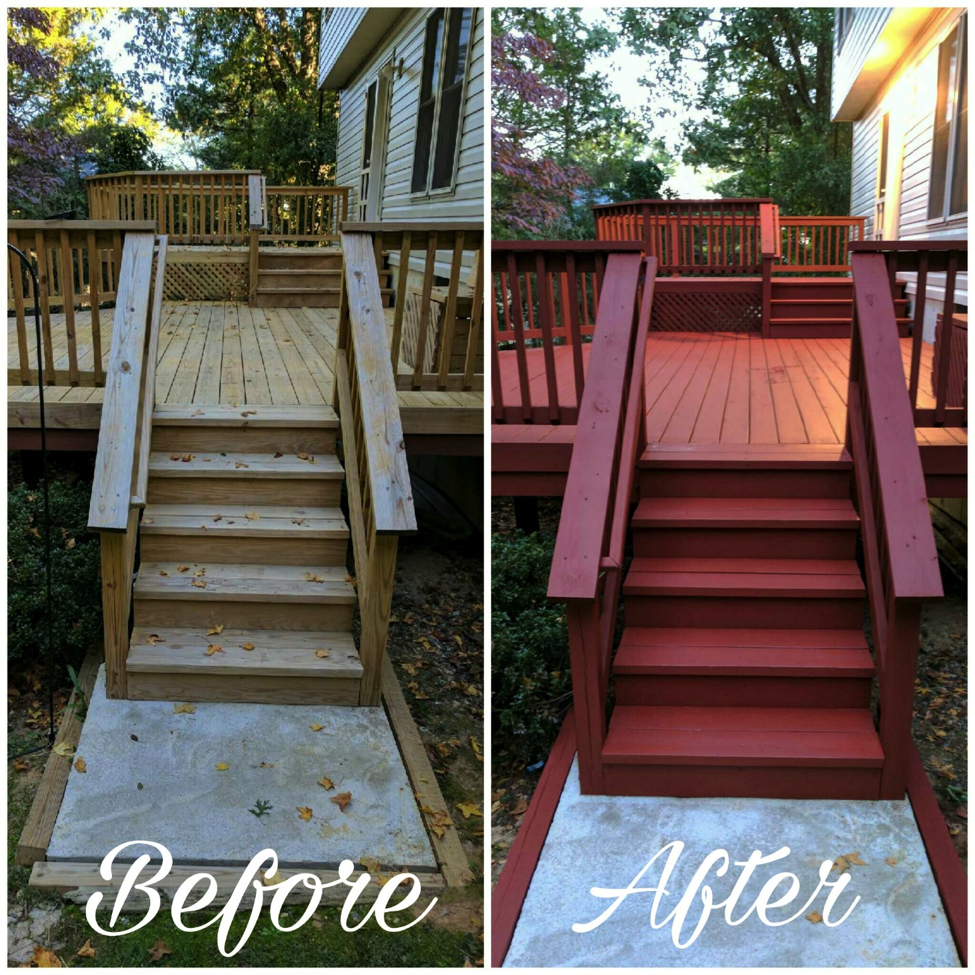 Right Deck Stain